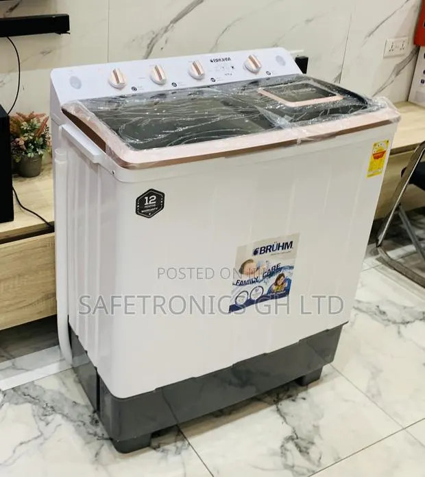 Original Sleek Bruhm BWT-120h Twin Tub 12kg Semi-Automatic Top-Loader · Photo 1