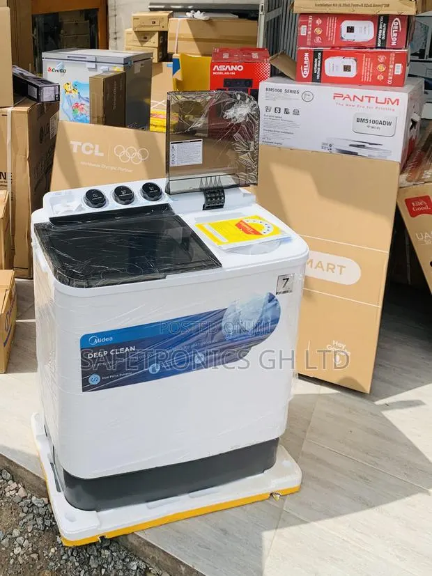 Secure Good Midea 7.0kg Semi Auto Washing Machine MF100W70/W-GH · Photo 1
