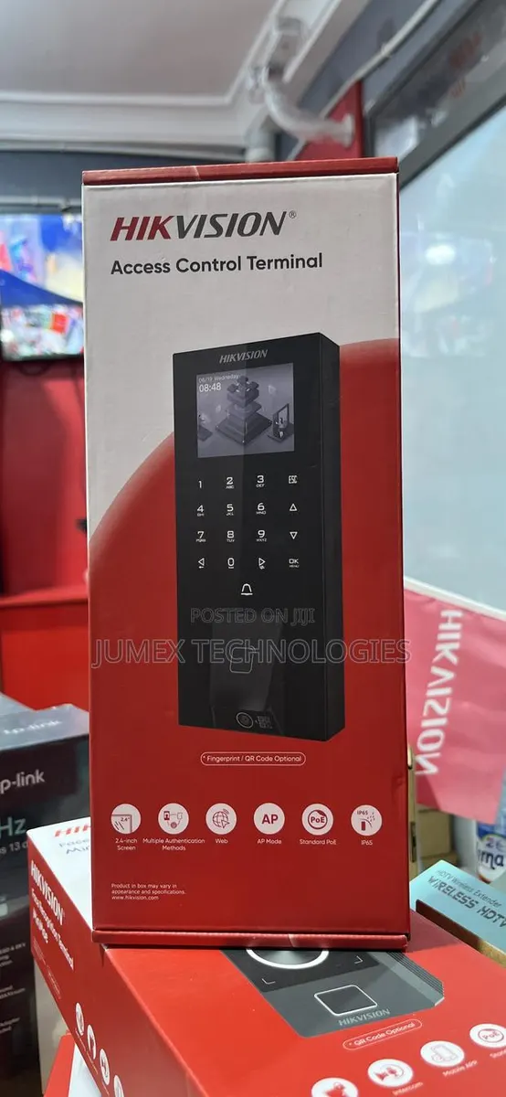Hikvision Access Control Terminal Ds-K1t807mbfwx-E Fingerprint Qr Code · Photo 1
