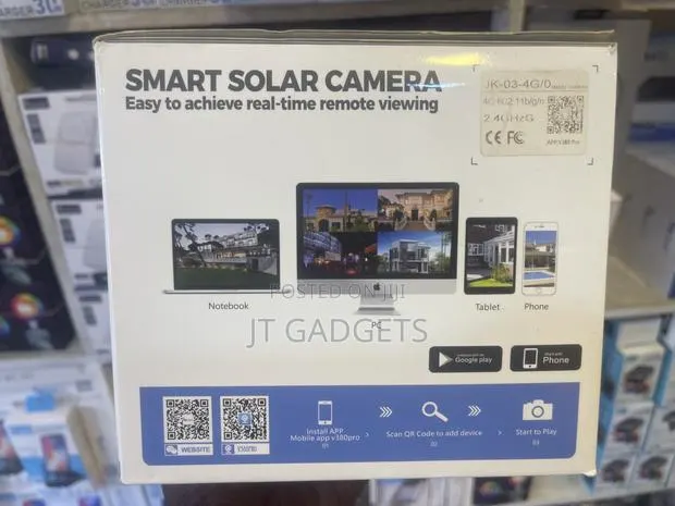 Fsudz V380Pro Smart Solar Camera — 4G, Solar Powered, Night Vision · Photo 2