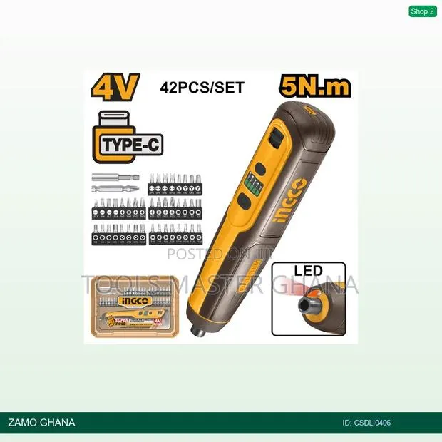 Lithiumion Cordless Screwdriver 4v - Csdli0406 · Photo 1