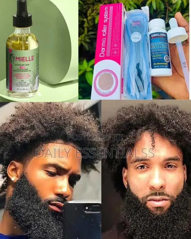 Kirkland Minoxidil + Mielle Oil + Roller Pack · Photo 1