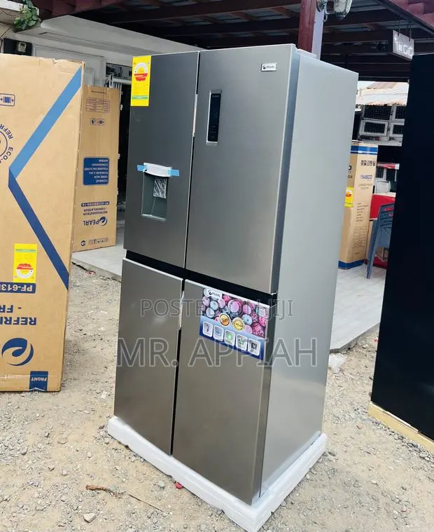 Quality Pearl PF-613MDIXWD-1A Side by Side Refrigerator(Gray).. · Photo 1
