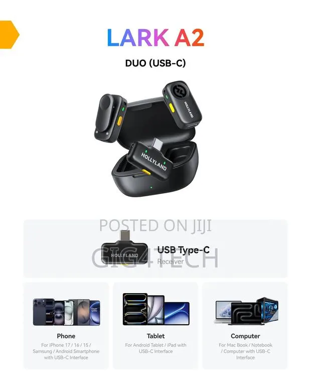 Lark A2 Duo (USB-C) Combo Wireless Microphone · Photo 1
