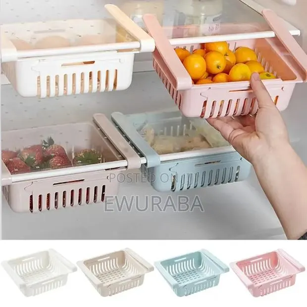 Expandable Fridge Storage Basket · Photo 1