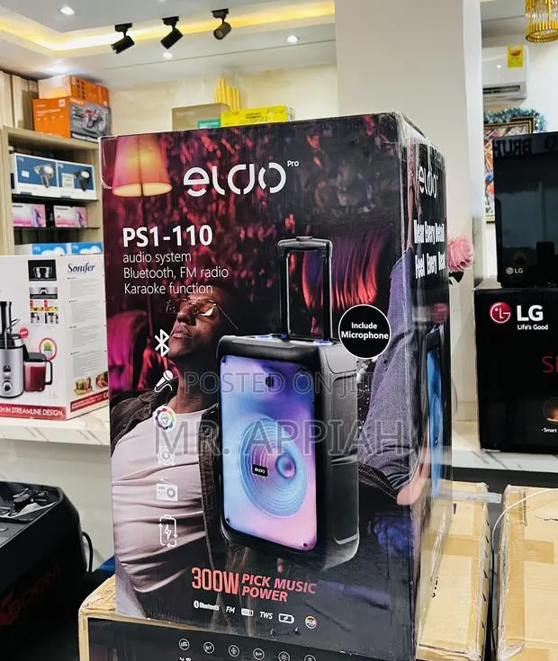 High Quality Eldo Ps1-110 Single 12" Bluetooth Speaker With Mic. · Photo 1