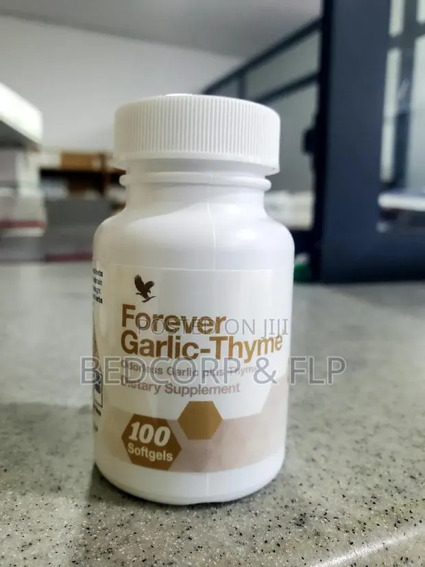 Odorless Garlic Thyme Dietary Supplement 100 Softgels · Photo 1
