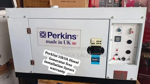 Heavy-Duty Perkins 15kVA Diesel Generator for Commercial Use · Photo 1