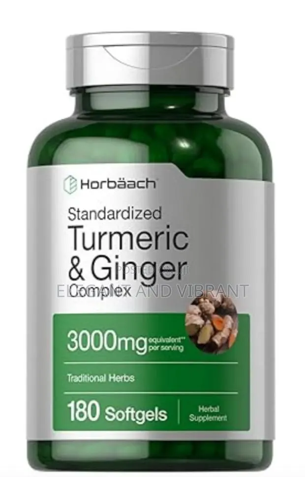 Turmeric And Ginger Sup 3000mg |180 Softgel Pills | With Black Pepper · Photo 1