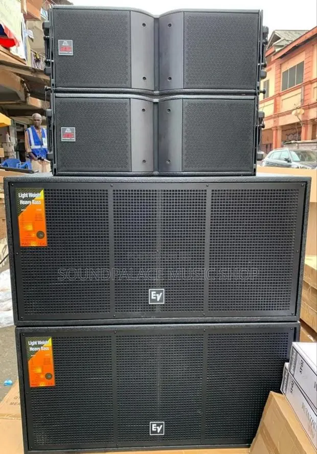 1pair Electro-Voice Double Bass and JAC 10inches Line Array Speakers · Photo 1