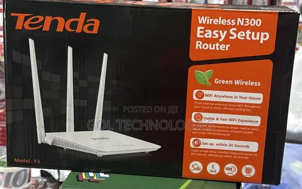 Tenda Wireless N300 Easy Setup Router F3 · Photo 1
