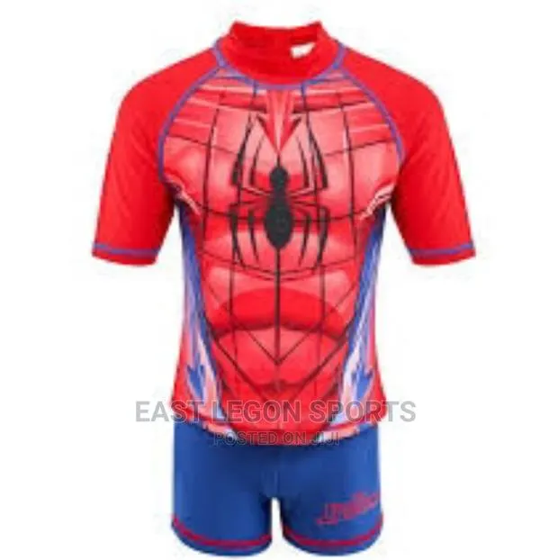 Kids Boys Swimming Costume Swim Wear Spiderman · Photo 1