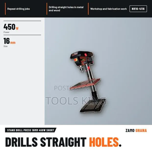 Stand Drill Press 16Mm 450W Short - NR16-4116 · Photo 1