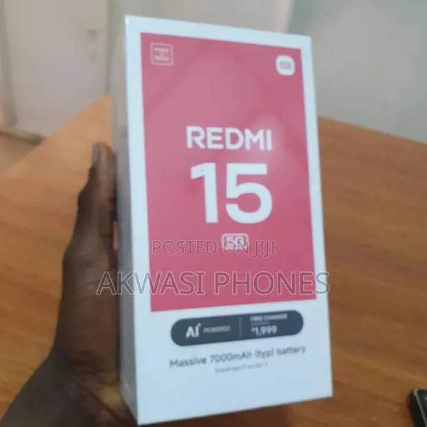 New Xiaomi Redmi 15 5G 256 GB Black