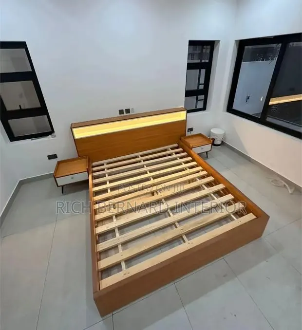 Modern King Size Bed With Led Headboard · Photo 1