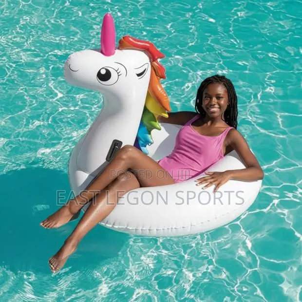 Unicorn Floater Ring New Swimming Pool Inflate Lie On · Photo 1