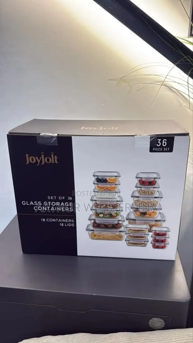 Joy Jolt Glass Container Storage 18pieces · Photo 1