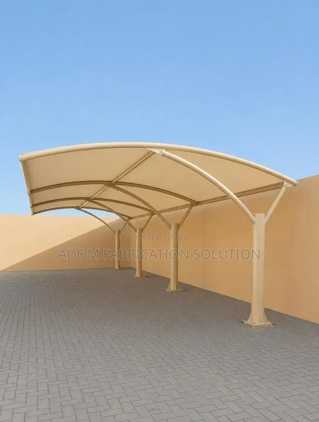 Modern Carport for 2 Cars - Strong Metal - Installation in Accra · Photo 1
