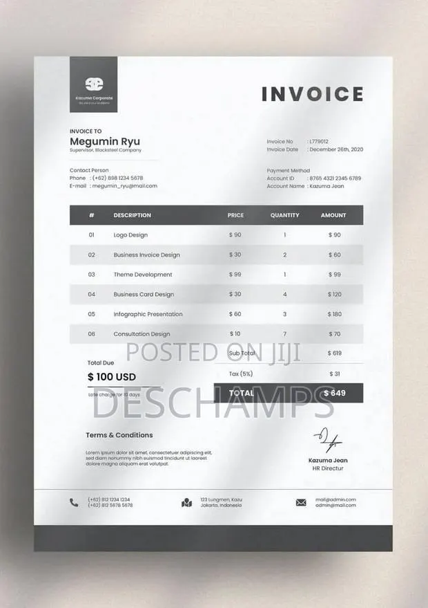 Invoice Design for Your Business · Photo 1