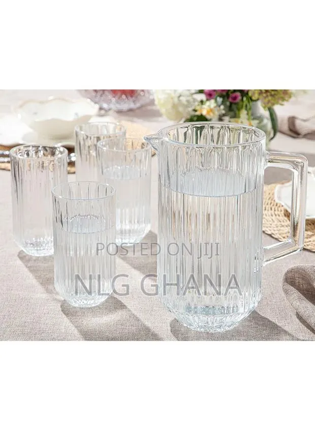 5 PCS 1.8l Seana Jud Glasses Set - Transparent. Ehx1244 · Photo 1