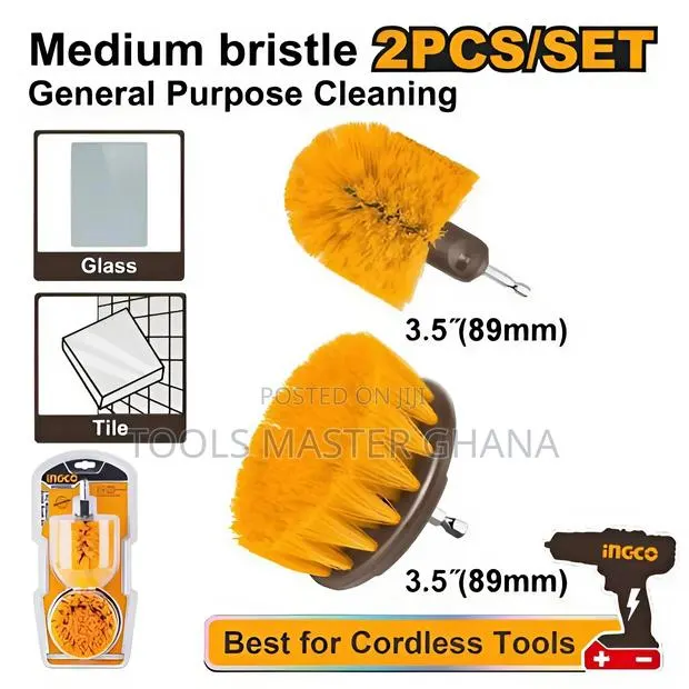 2 Pcs Medium Bristle Brush Set - Wcbm2335 · Photo 1