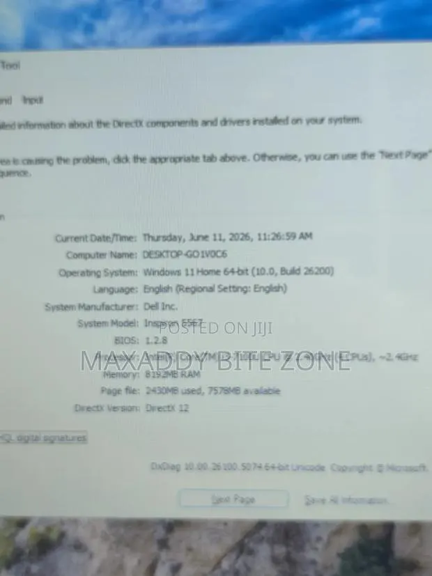 Laptop Dell Inspiron 15 3567 8GB Intel Core i3 SSD 256GB · Photo 1