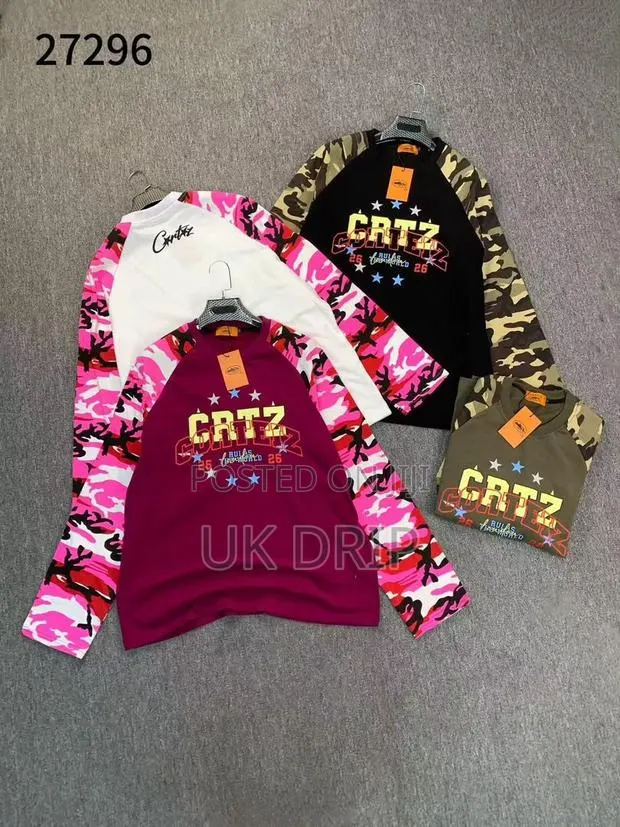 Camo Sleeve Raglan T-Shirts - CRTZ / Supreme / Porterville - Unisex · Photo 1
