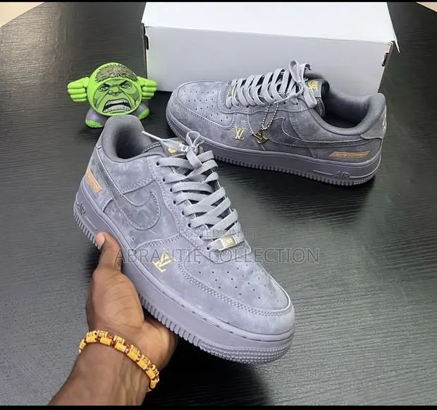 Louis Vuitton X Nike Air Force 1 Grey Available · Photo 1