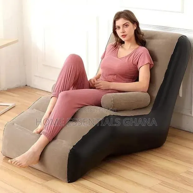 Foldable Inflatable Sofa Relaxing Air Couch for Any Space · Photo 1