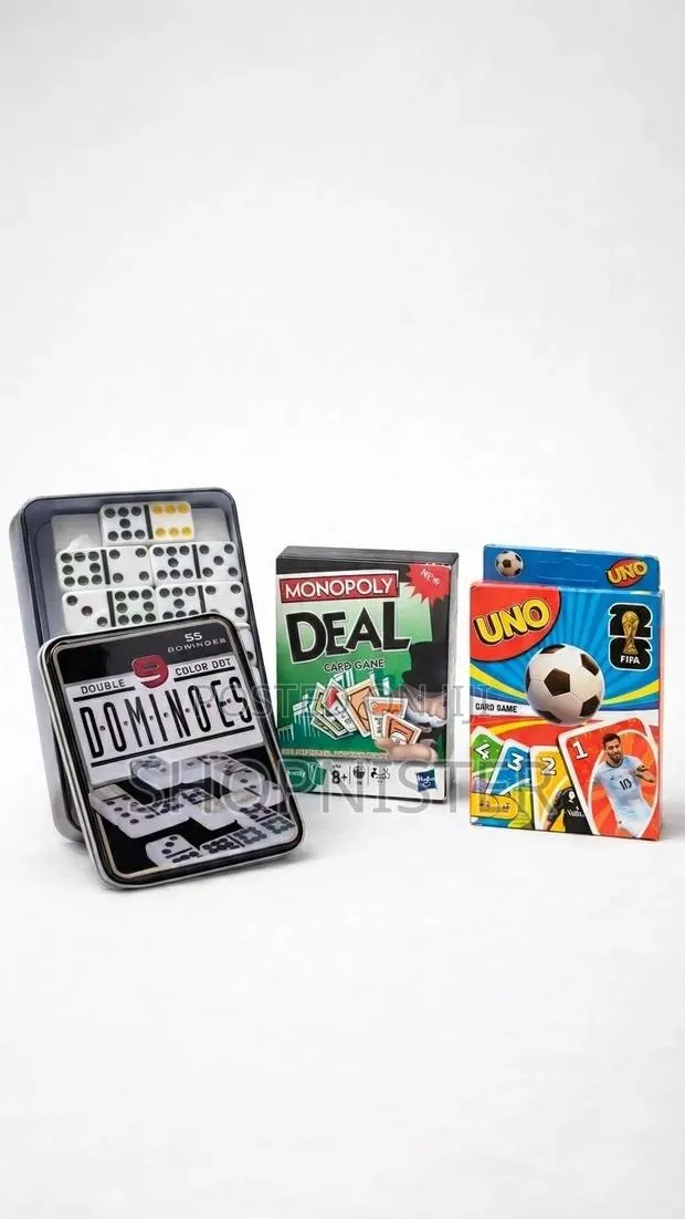 Family Game Night Trio – Dominoes, Monopoly Deal Uno Fifa · Photo 1