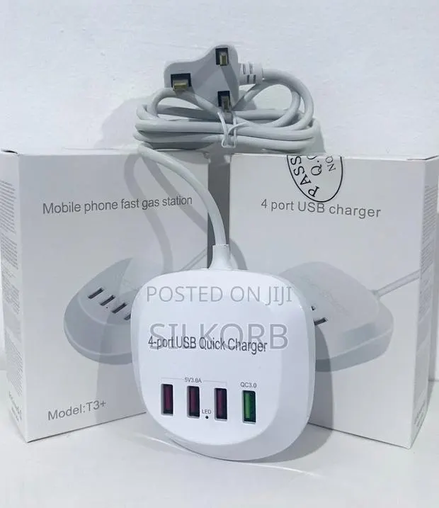 4 Port 30W QC3.0 Smart Fast Charging Charger 1.5A · Photo 1
