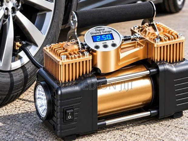Heavy-Duty Dual-Cylinder Car Tire Inflator · Photo 1