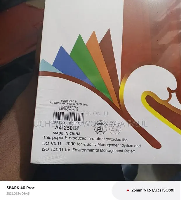 A4 Multi Colord Paper 250 Sheet · Photo 1