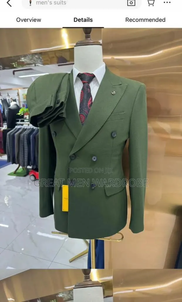 Slim Fit Breasted Suit. · Photo 1