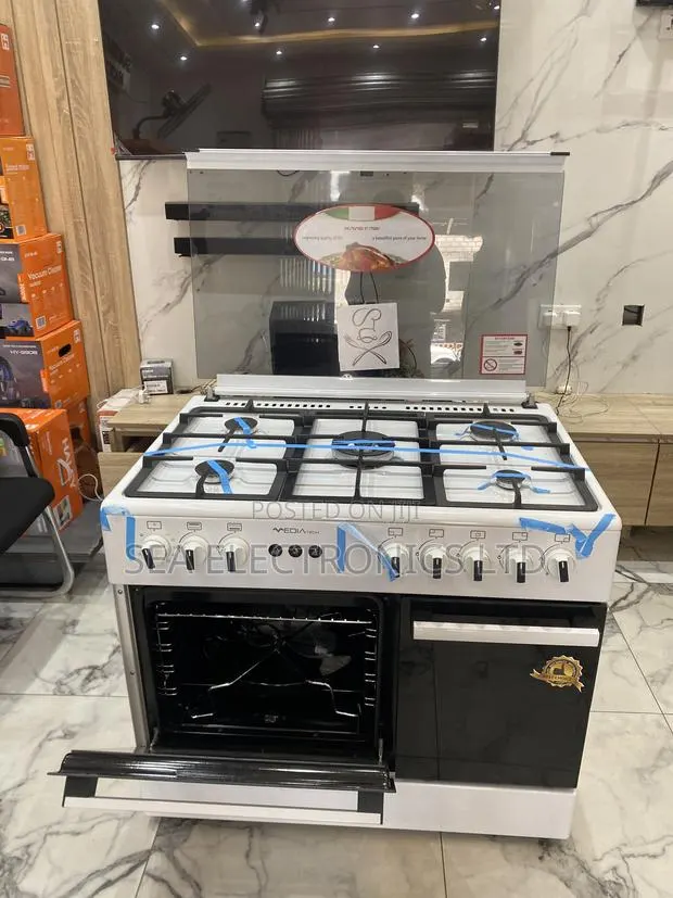 Mediatech 5 Burner 60x90 Oven and Grill Gas Cooker · Photo 1