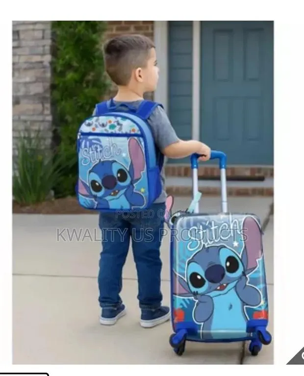 Disney Stitch Kids 2-Piece Luggage Set + Luggage Tag · Photo 1