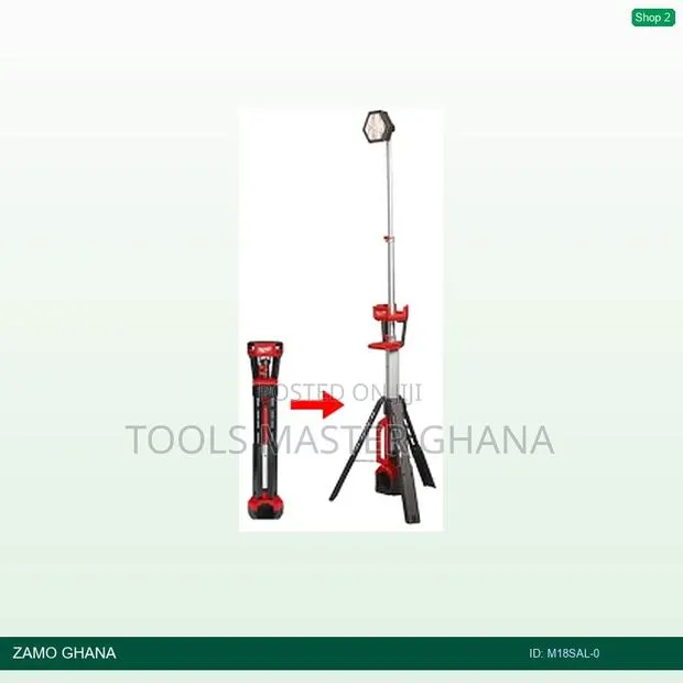 18v Led Stand Work Lamp Tower Light Basic Zero Version - M18sal-0 · Photo 1