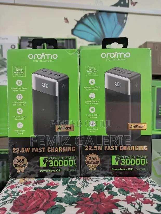 Oraimo Powernova Q31 30000mah 22.5w Fast Charging Power Bank · Photo 1