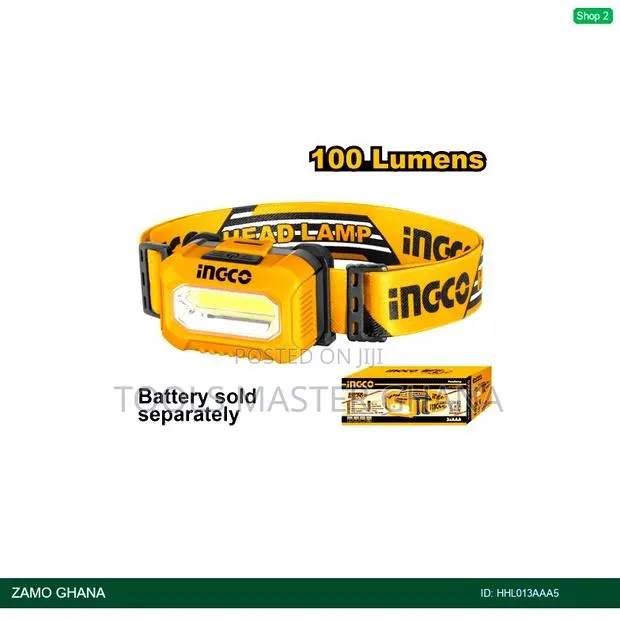 Head Lamp 100 Lumens - Hhl013aaa5 · Photo 1