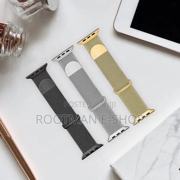 Metal Milanese Loop Band Compatible With Apple Watch Band 38mm to 45mm · Photo 1
