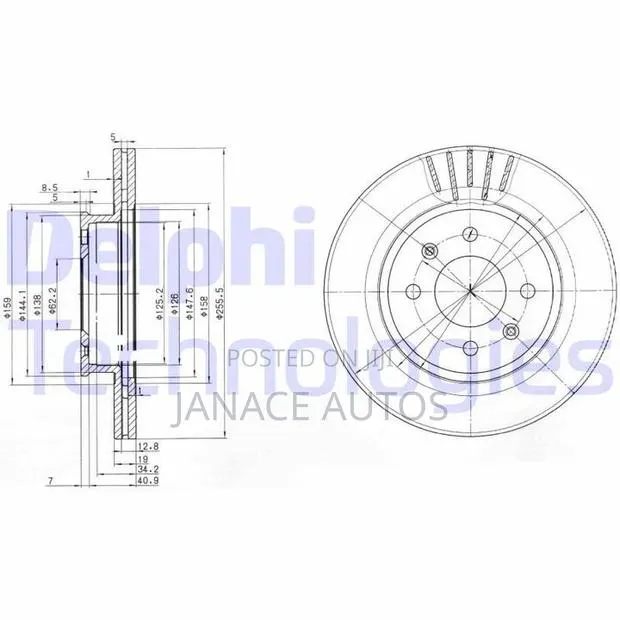 hYUNDAI GETZ MINDEX MDC1723 Front Brake Disc · Photo 1