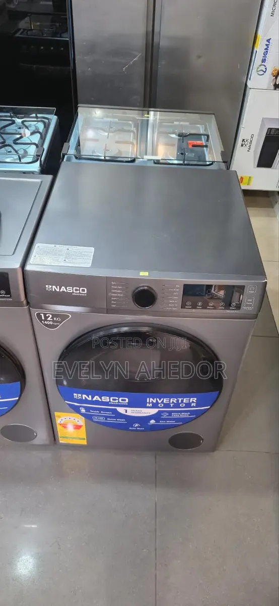 The Best Nasco 12kg Washing Machine Front Load Washing for Sale · Photo 1