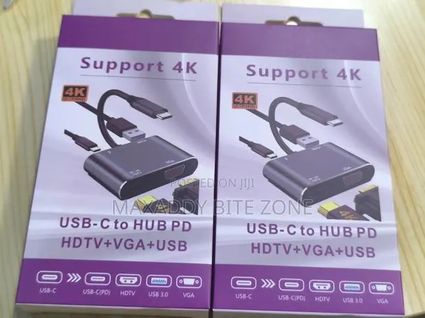 4 in 1 Usb Hub Type-C to Pd+Vga+Usb Adapter Converter · Photo 6