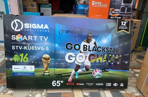 Sigma 65 inches Smart TV With Bluetooth and Voice Remote · Photo 1