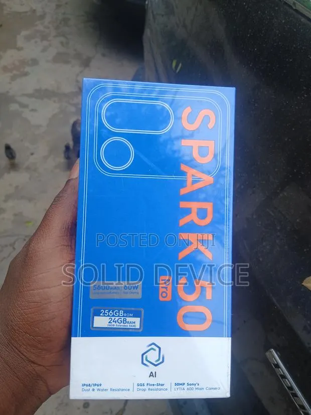 New Tecno Spark 50 Pro 256 GB Black · Photo 1