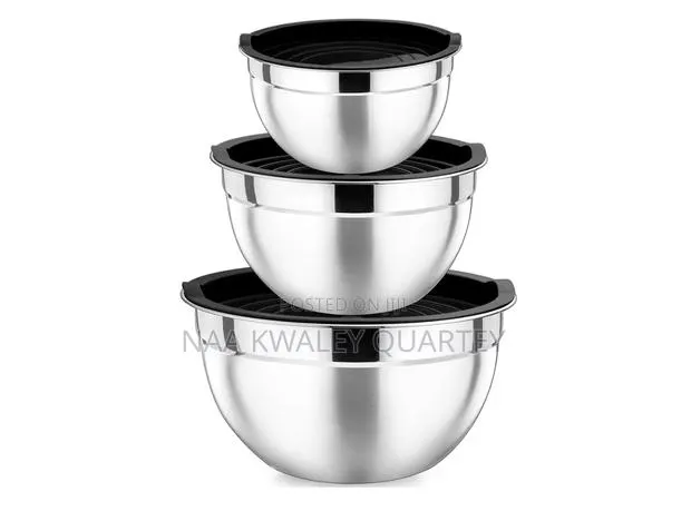 3pcs Stainless Steel Bowls · Photo 1