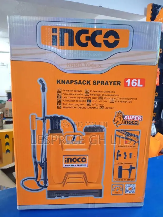 Consistent Spray: Ingco 16L Knapsack Sprayer · Photo 1