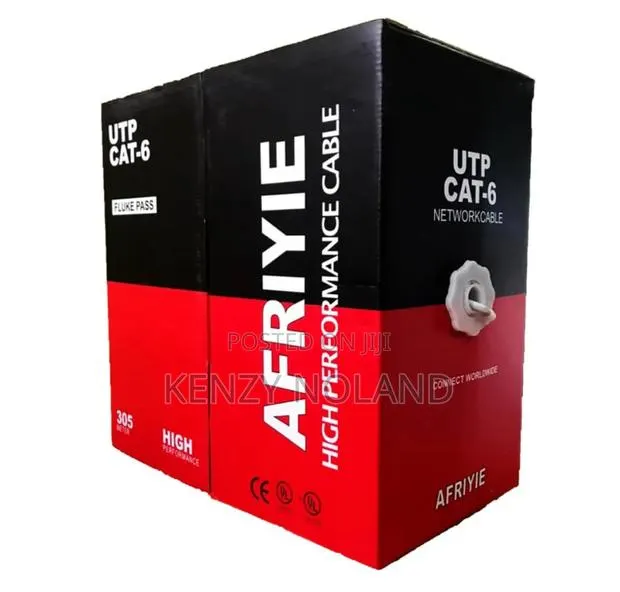 Cat6 Afriyie Cable 305m | Fluke Test Passed Solid 550mhz (Utp) · Photo 1