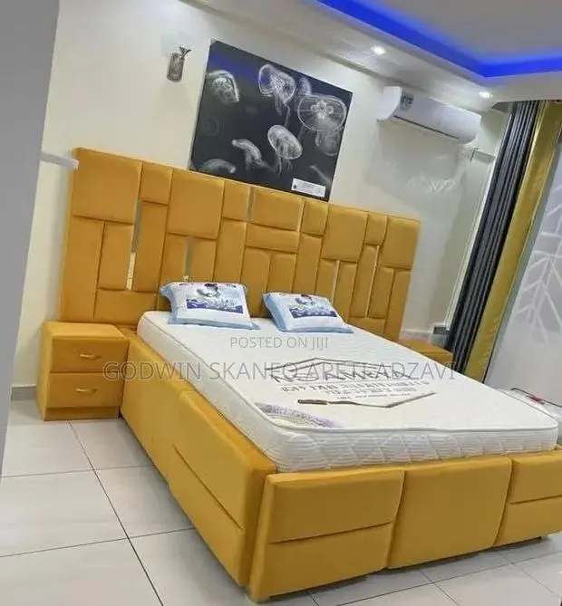 Double Bed Frame and Mattress and Side Drawer Available · Photo 1