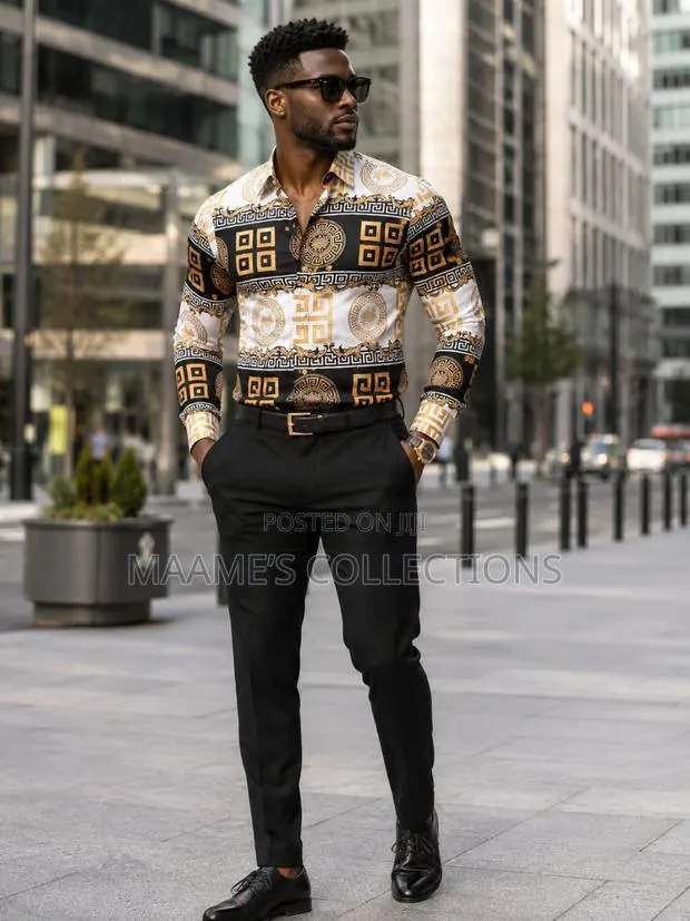 Men’S Designer Long Sleeves Shirt · Photo 1